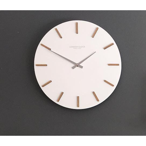  Hvit Wall Clock 35cm by London Clock Company