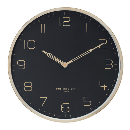 LILY Black 30cm  Wall Clock