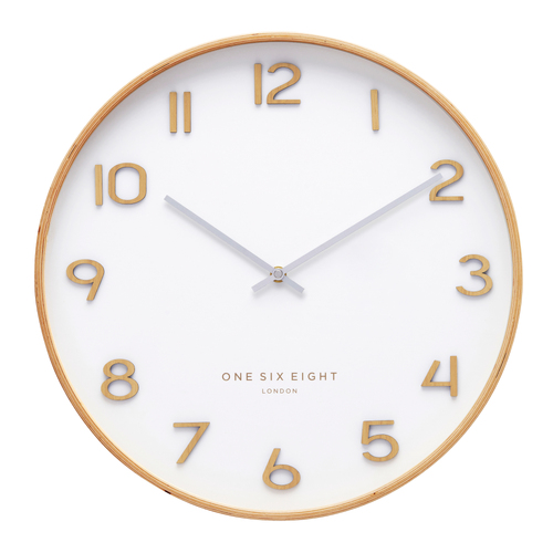 WALLACE White 53cm Silent Wall Clock