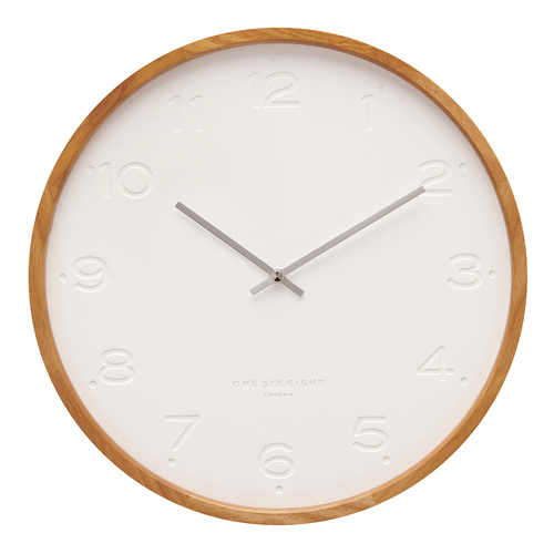 FREYA White 35cm Silent Wall Clock