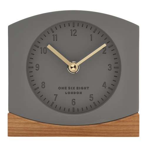 CHARLOTTE Grey Silent Mantel Clock
