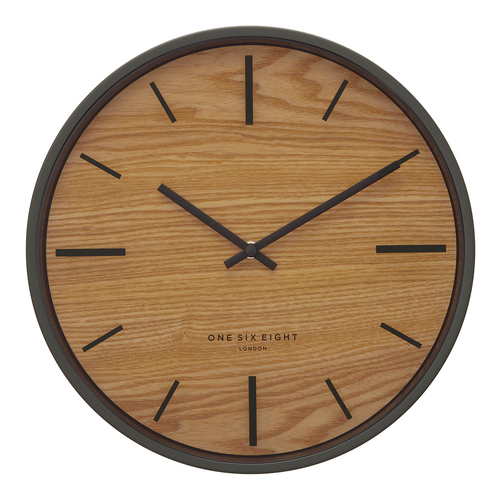 WILLOW Charcoal 30cm Silent Wall Clock
