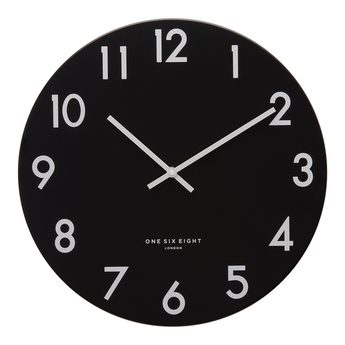 JACKSON Black 30cm Silent Wall Clock