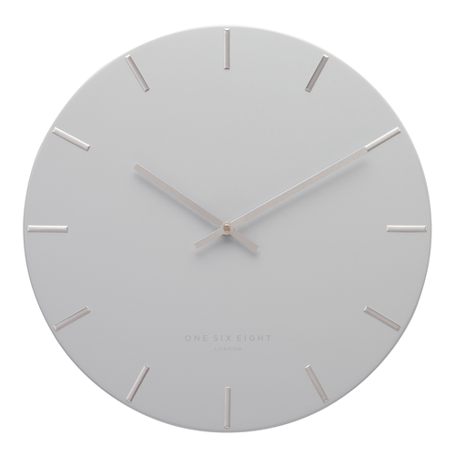 LUCA Light Grey 60cm Silent Wall Clock