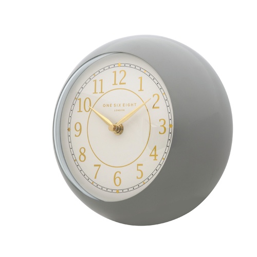 EMILY Grey 21cm Metal Wall Clock