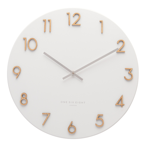 KATELYN White 40cm Metal Wall Clock