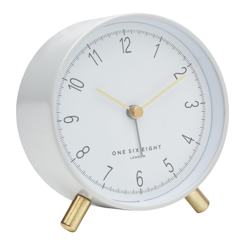 HANNAH White Silent Alarm Clock