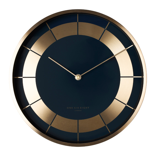 ARLO 30cm Navy Blue Silent Wall Clock