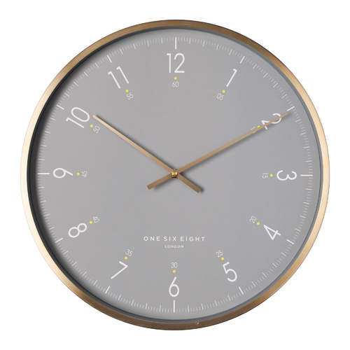 ELIO 40cm Grey Silent Wall Clock