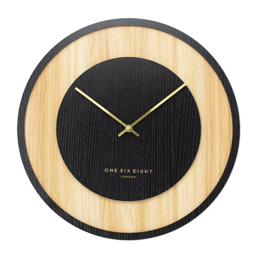 EMILIA Charcoal Grey 40cm Silent Wall Clock