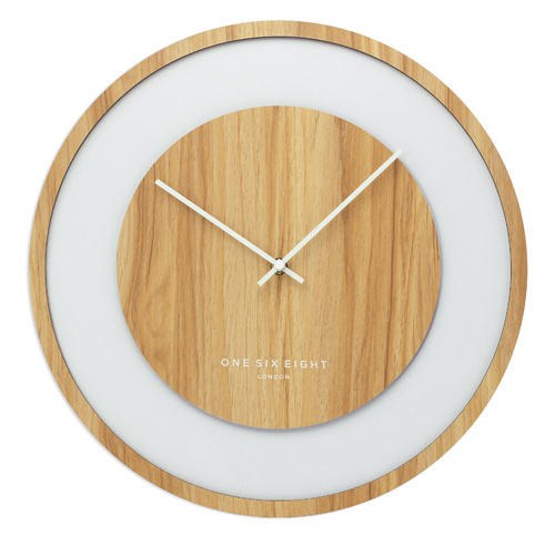 Emilia Natural 60cm Silent Wall Clock