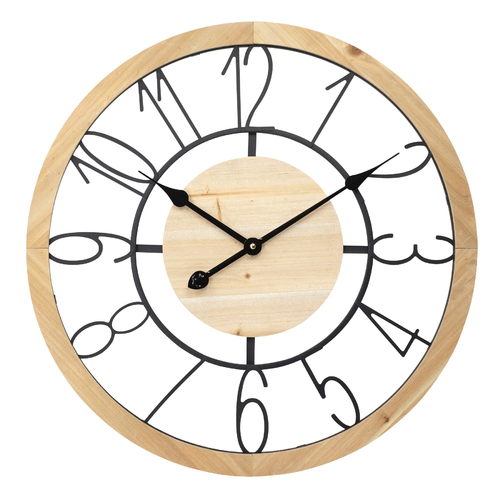 CHARLES 60cm Silent Wall Clock