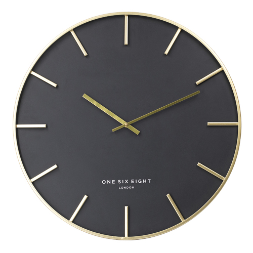 JESSE Charcoal Grey 60cm Wall Clock