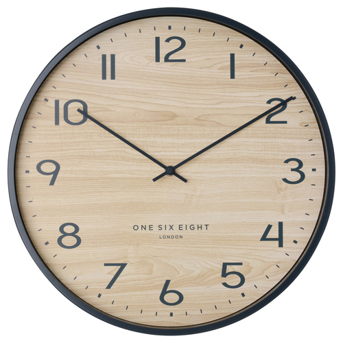 TAYLOR 40cm Charcoal Grey Silent Wall Clock