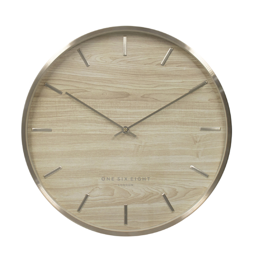 AVALON 40cm Wooden Silent Wall Clock