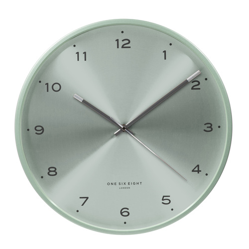 ELSA 30cm Sage Green Silent Wall Clock
