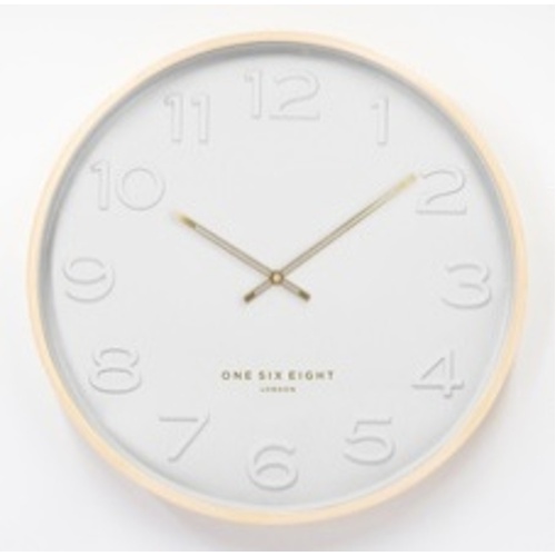 BELLA White 53cm Silent Wall Clock