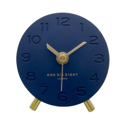 ARIEL Ocean Blue Silent Mantel Clock
