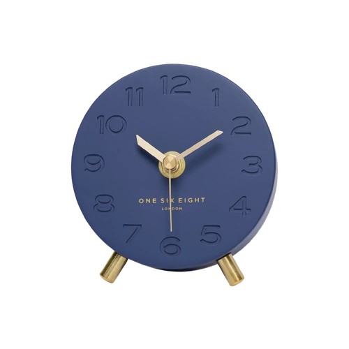 ARIEL Ocean Blue Silent Mantel Clock