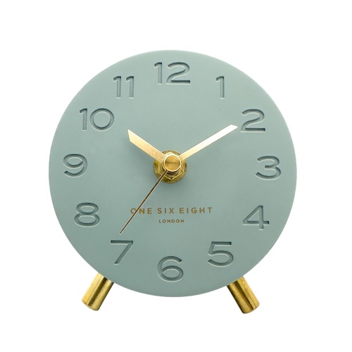 ARIEL Sage Green Silent Mantel Clock