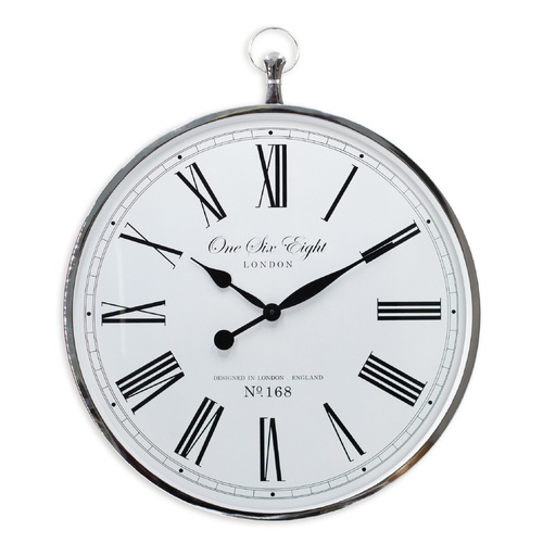 CHARLIE White 70cm Roman Wall Clock