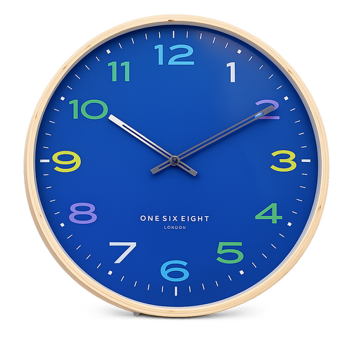 STARLIGHT  Navy Blue 41cm Silent Wall Clock