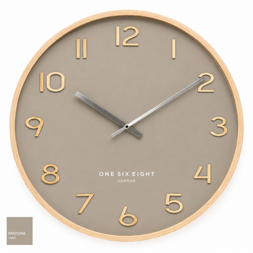 WALLACE Latte 41cm Silent Wall Clock