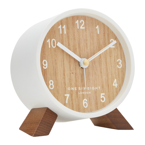 FRANKIE White Silent Alarm Clock