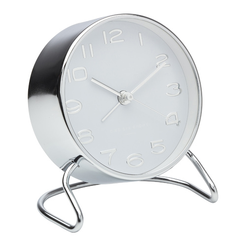 ISABELLE White Silent Alarm Clock