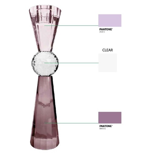 AUBREY Blush Candle Holder 28cm