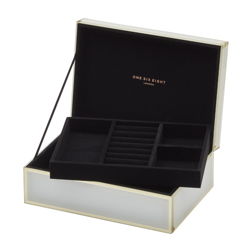 FLORENCE White Large Jewellery Box