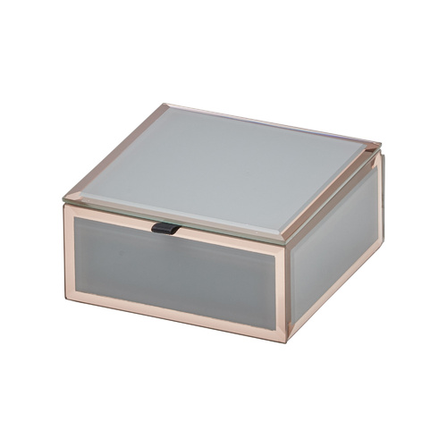 FLORENCE Grey / Rose Gold Small Jewellery Box