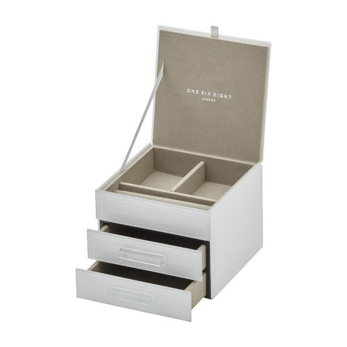 GABRIELLA White Small Jewellery Box
