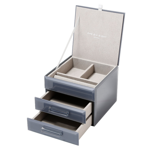 GABRIELLA Grey Small Jewellery Box