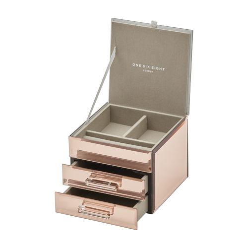 GABRIELLA Rose Gold Small Jewellery Box