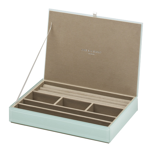 Stackable Jewellery Box With Lid - Mint