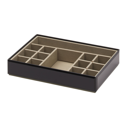 Stackable Fine Jewellery & Trinket Tray - Black