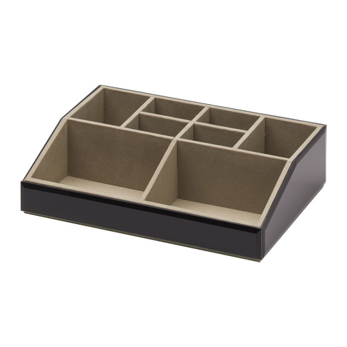 Stackable Cosmetics Caddy - Black