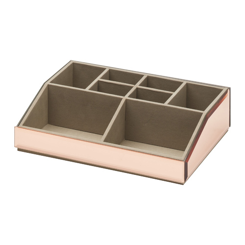 Stackable Cosmetics Caddy - Rose Gold