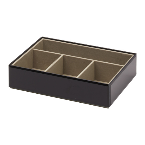 Stackable Necklace & Bracelet Tray - Black