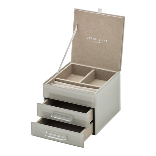 GABRIELLA Cool Grey Small Jewellery Box