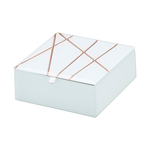 Geo Rose Gold Small Jewellery Box