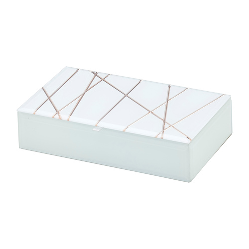 Geo Rose Gold Medium Jewellery Box