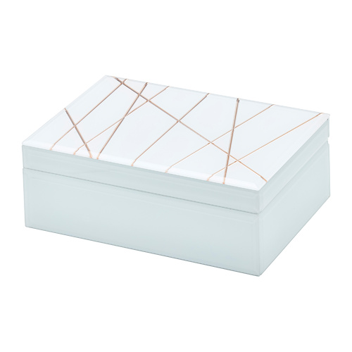 Geo Rose Gold Large Jewellery Box