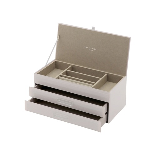GABRIELLA Cloud Grey Large Jewellery Box