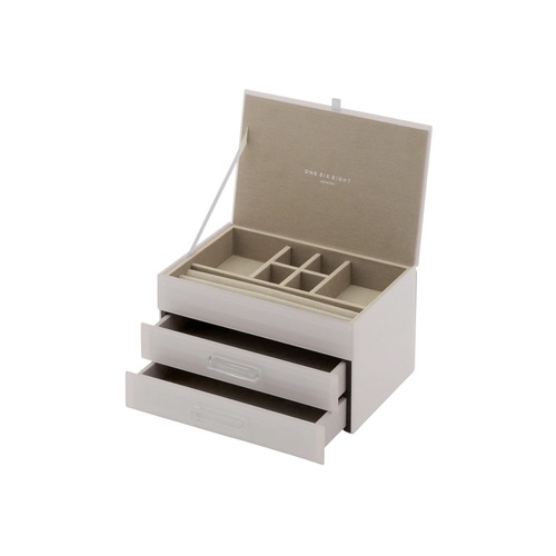 GABRIELLA Cloud Grey Medium Jewellery Box
