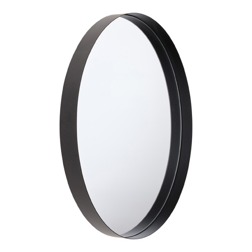 GEMMA 60cm Stainless Steel Mirror - Black