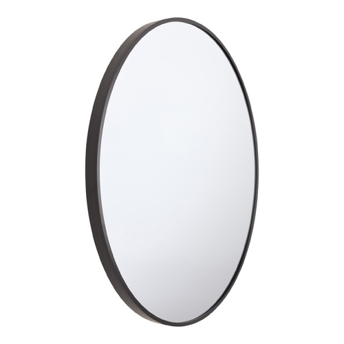 STACEY 60cm Black Aluminium Mirror 