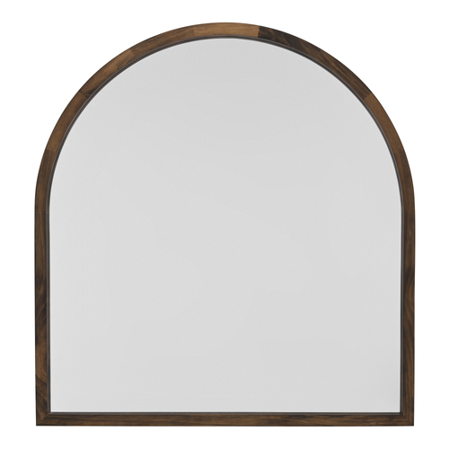 TINA 60 x 65cm  Arch Dark Solid Wood Mirror