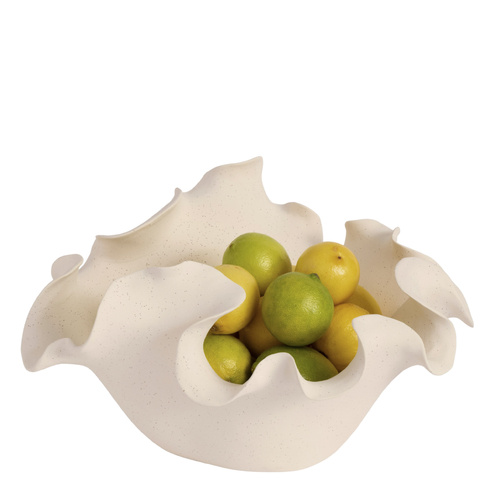 Heather Bowl Cream Speckled 33cm